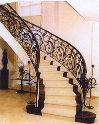 石家庄铁艺楼梯产品图片与相册展示 - 正定县艺特铁艺金属制品销售中心